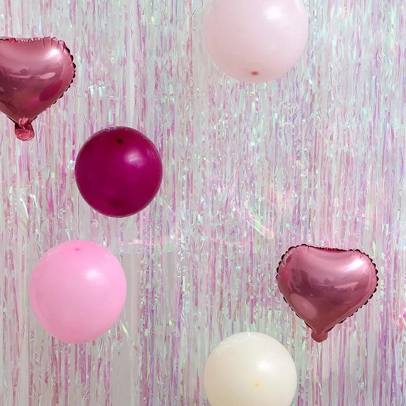 Candy-Color Rainbow Rain Curtain | Birthday Party Photo Backdrop