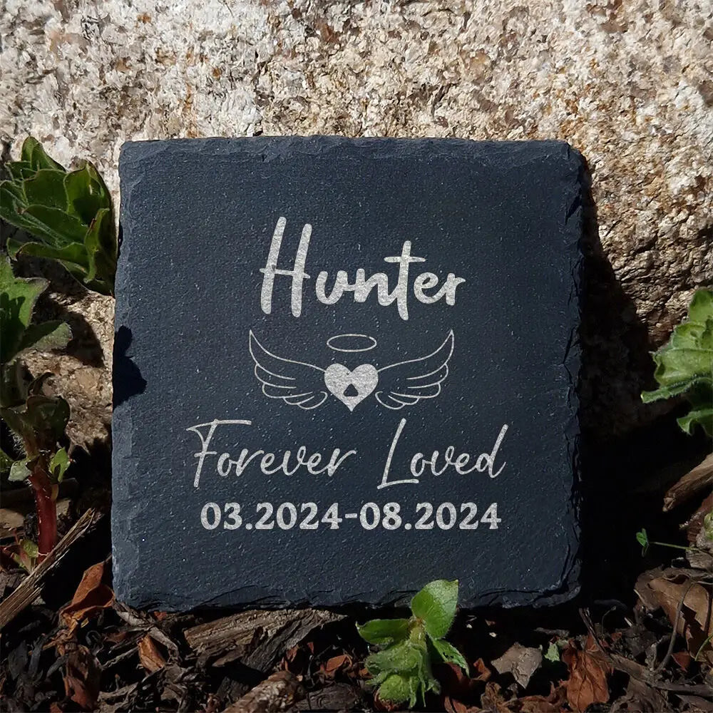 Personalized Dog Memorial Garden Stone – Custom Name Plaque