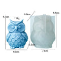 3D Owl Silicone Mold – Candle, Soap, Resin & Baking DIY