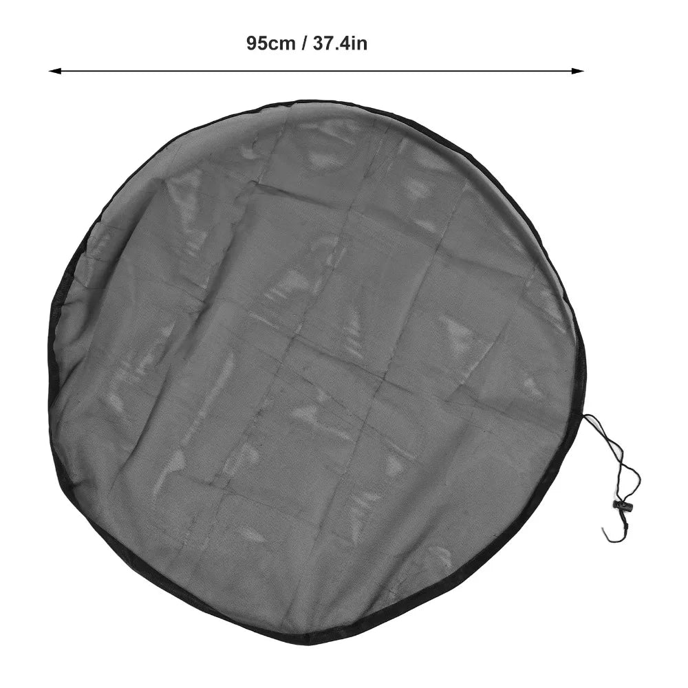 4-Pack Rain Barrel Mesh Cover 37.4" | Fine Leaf Filter Screen