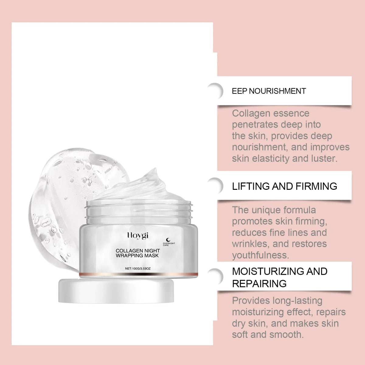 Hoygi Collagen Peel-Off Jelly Mask – Firming & Moisturizing