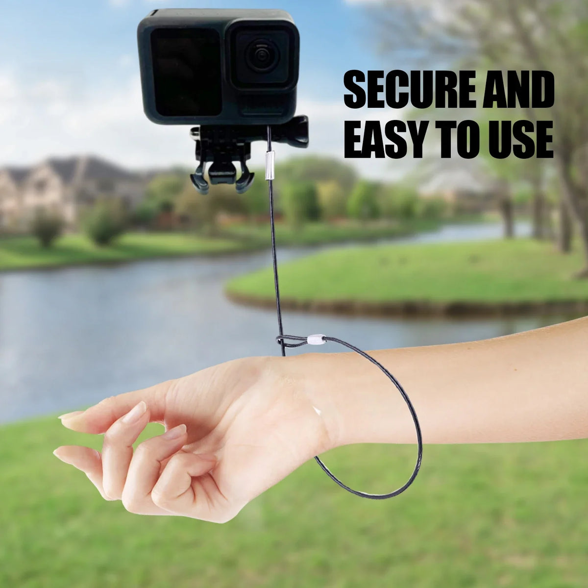 Stainless Steel Safety Wrist Lanyard for GoPro DJI Insta360