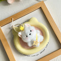 Cute Plush Cat Keychain – Kawaii Star Pendant Bag Charm