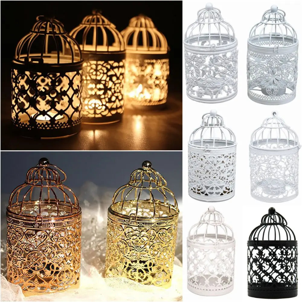 Vintage Bird Cage Candle Holder – Lantern Décor Ornament