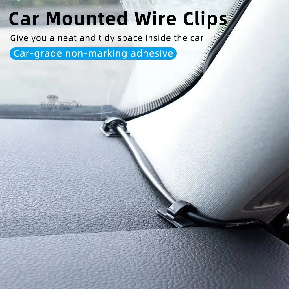 Cable Organizer Clips & Cord Holder – 30–90 Pc Wire Manager