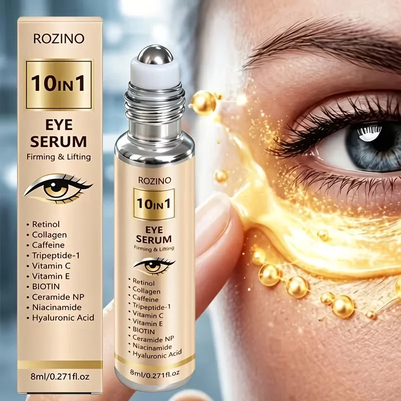 ROZINO 10-in-1 Roll-On Eye Cream Serum | All Skin Types