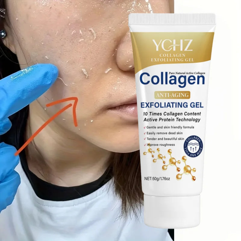 YCHZ Collagen Exfoliating Gel – Moisturizing Face Scrub
