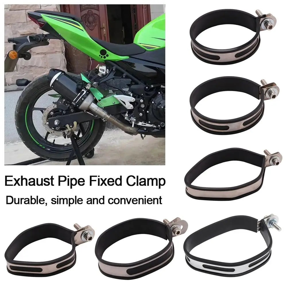 Universal Motorcycle Exhaust Clamp Fixed Ring Support Bracket