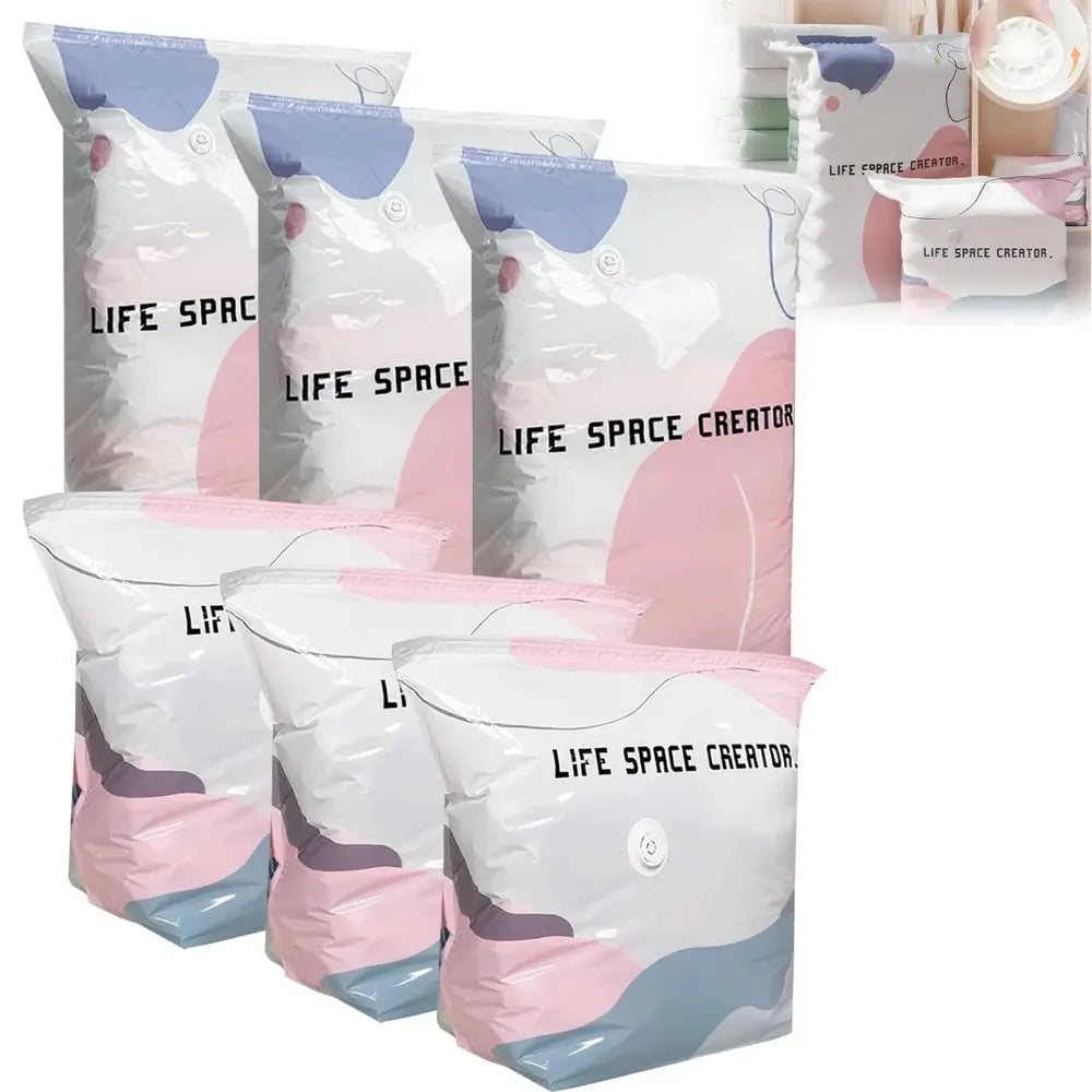 Press & Seal Vacuum Storage Bags – Pump-Free Compression