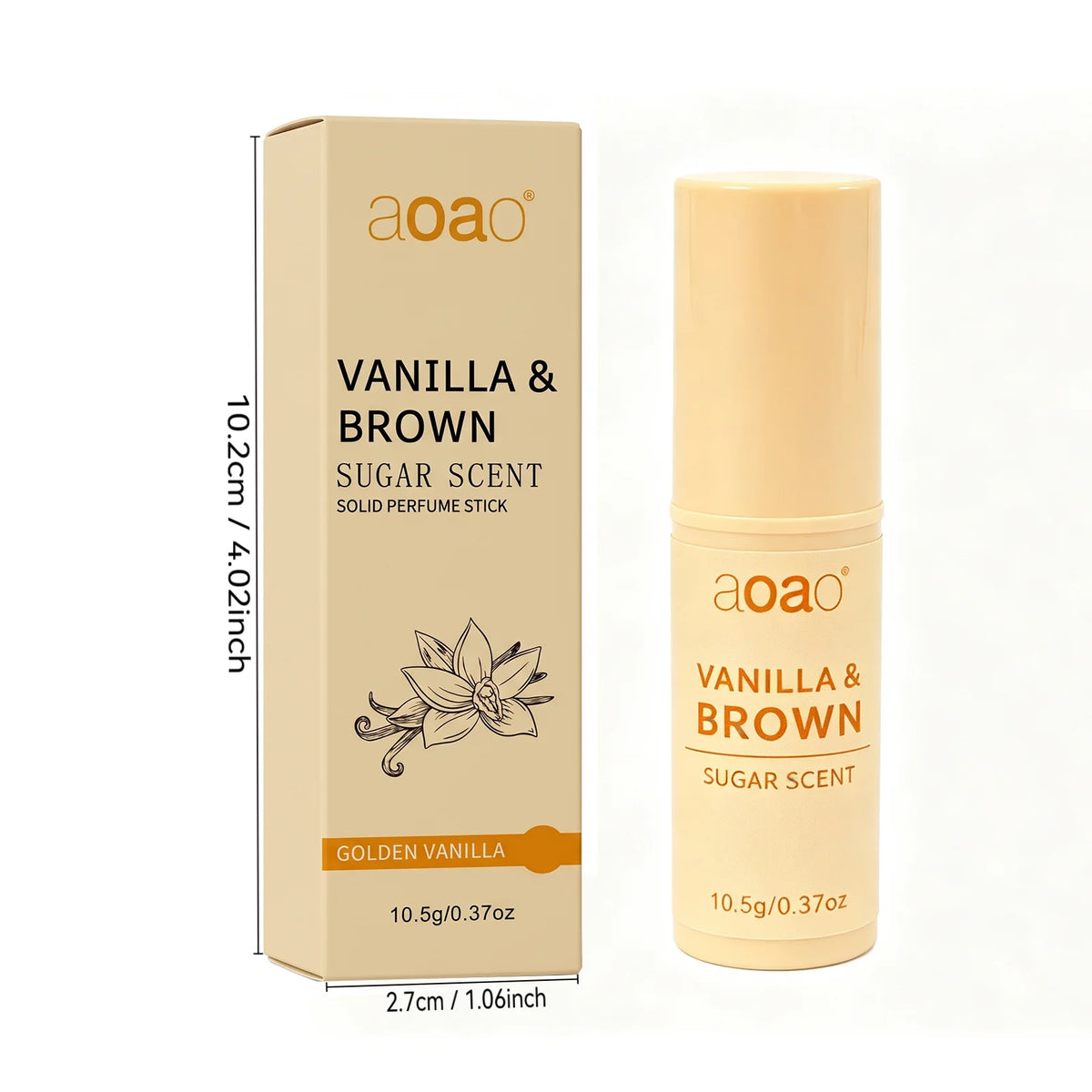 Vanilla Brown Sugar Solid Perfume Stick 10.5g | Travel Scent Balm