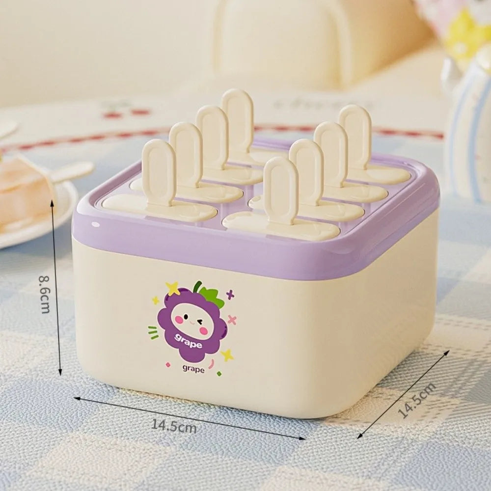 Reusable DIY Popsicle Mold with Lid – Ice Cream Cube Tray