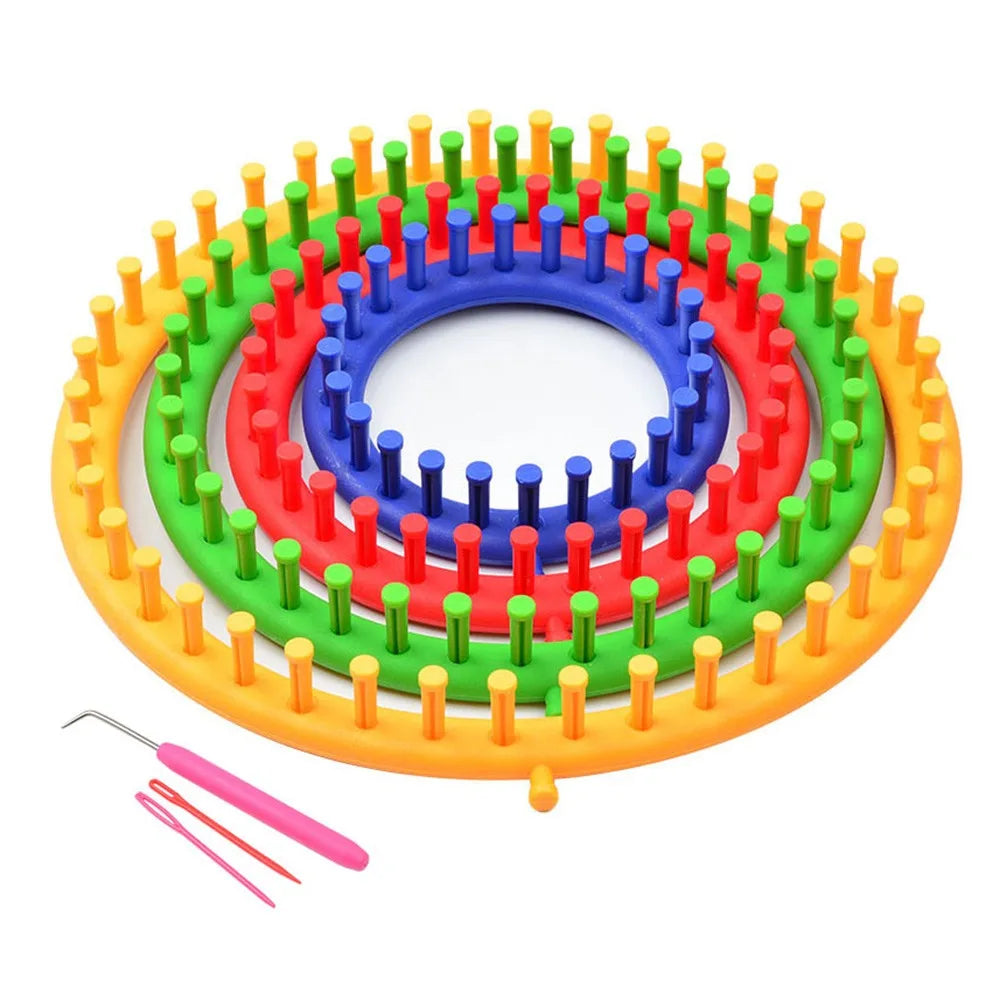 Round Knitting Loom Set – DIY Hats, Scarves & Shawls (4 Sizes)