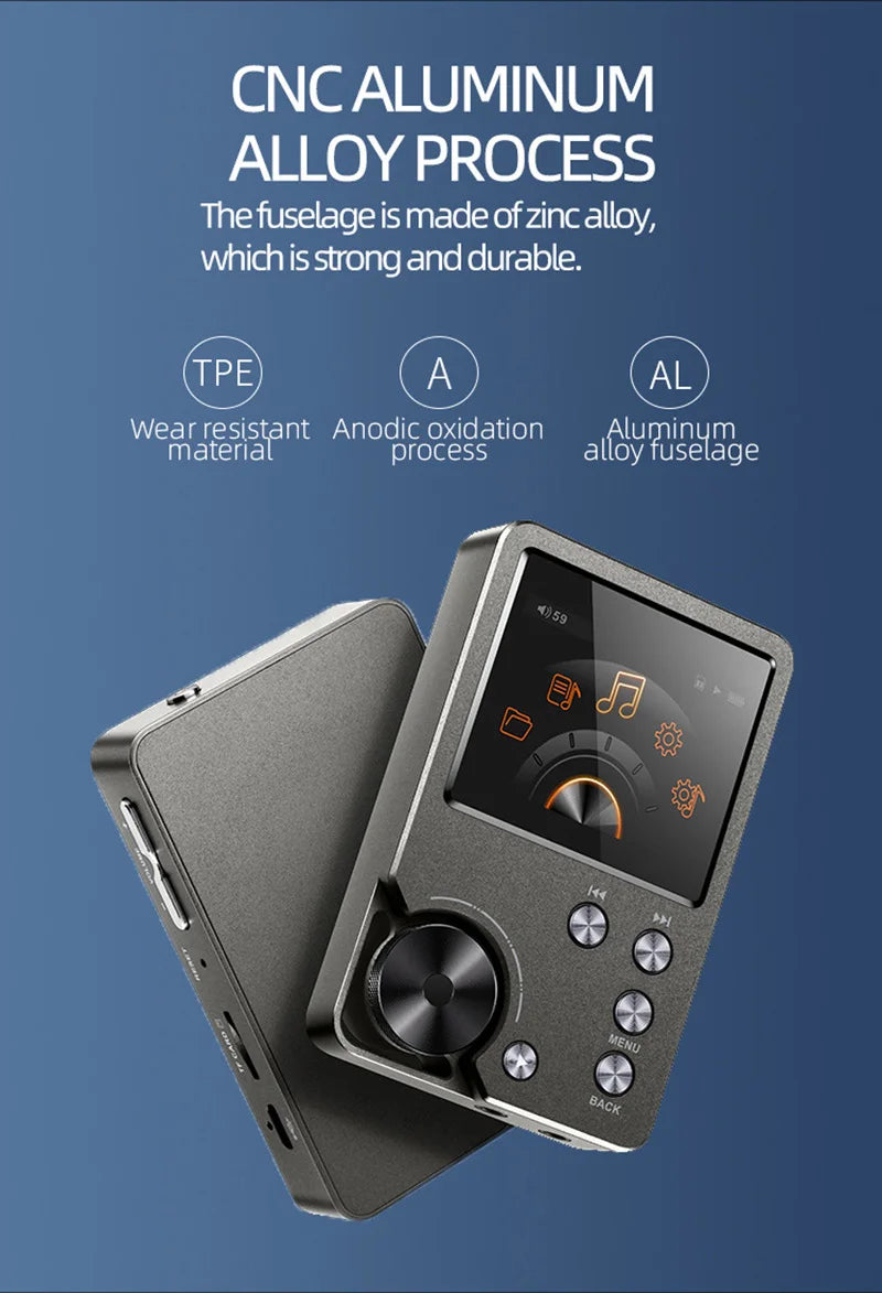ZJMZYM HiFi Lossless MP3 Player | 64GB/128GB, Up to 256GB