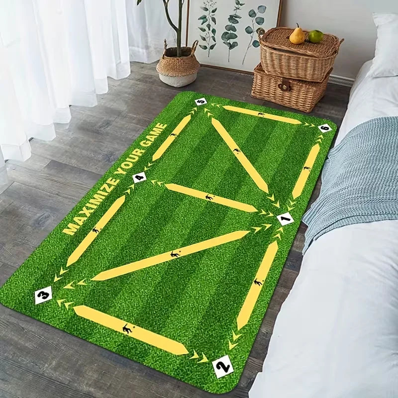 Faux Grass Play Mat – Kids Soccer Rug for Bedroom & Living Room