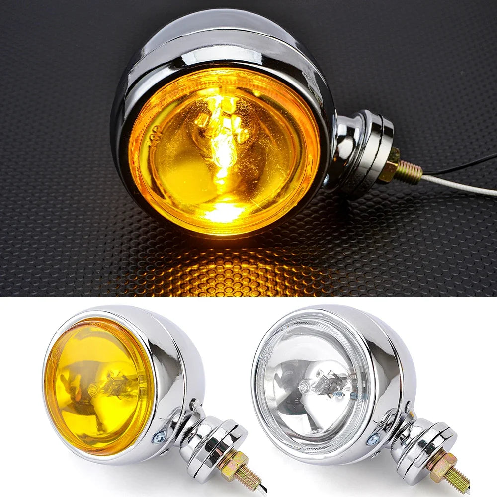 Motorcycle Fog Spot Light – Universal Harley Bobber Chopper Lamp