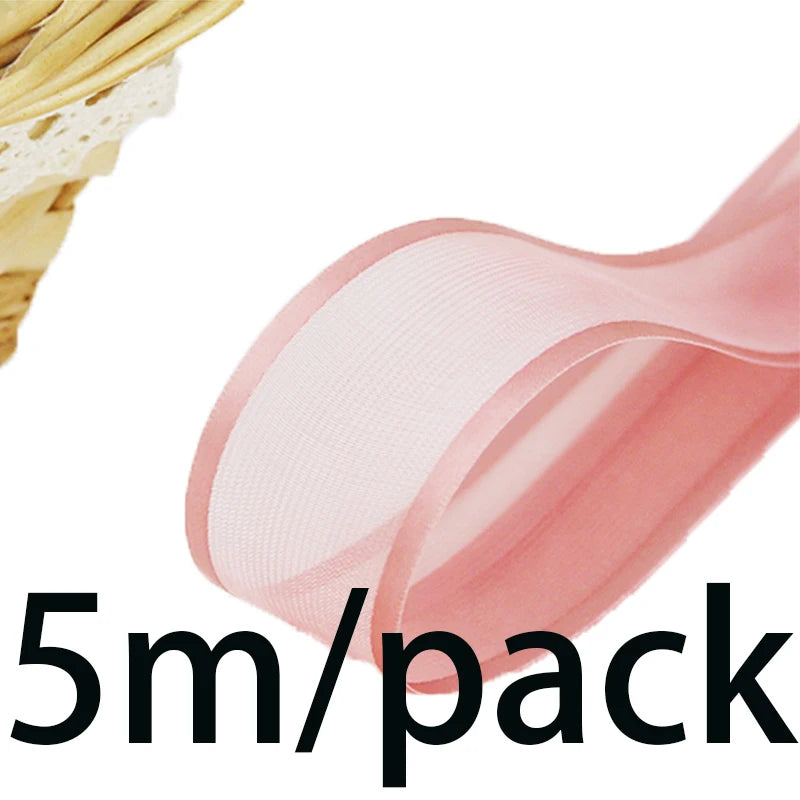 5M Organza Ribbon 2.5cm – Wedding, Gift Wrap & DIY Crafts