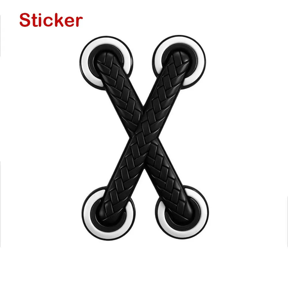 3D Cross PVC Vinyl Decal – Multicolor Car & Motorcycle Sticker