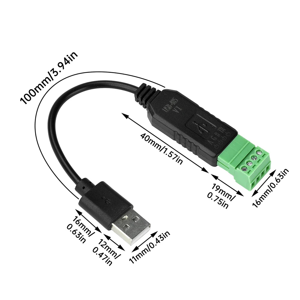 USB to RS485 Serial Converter Module – CH340, PLC & Multi-OS