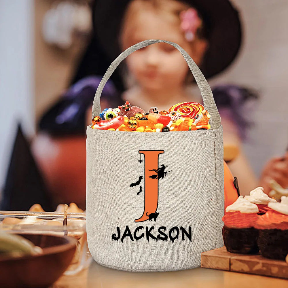 Personalized Halloween Trick or Treat Bag – Kids' Candy Tote