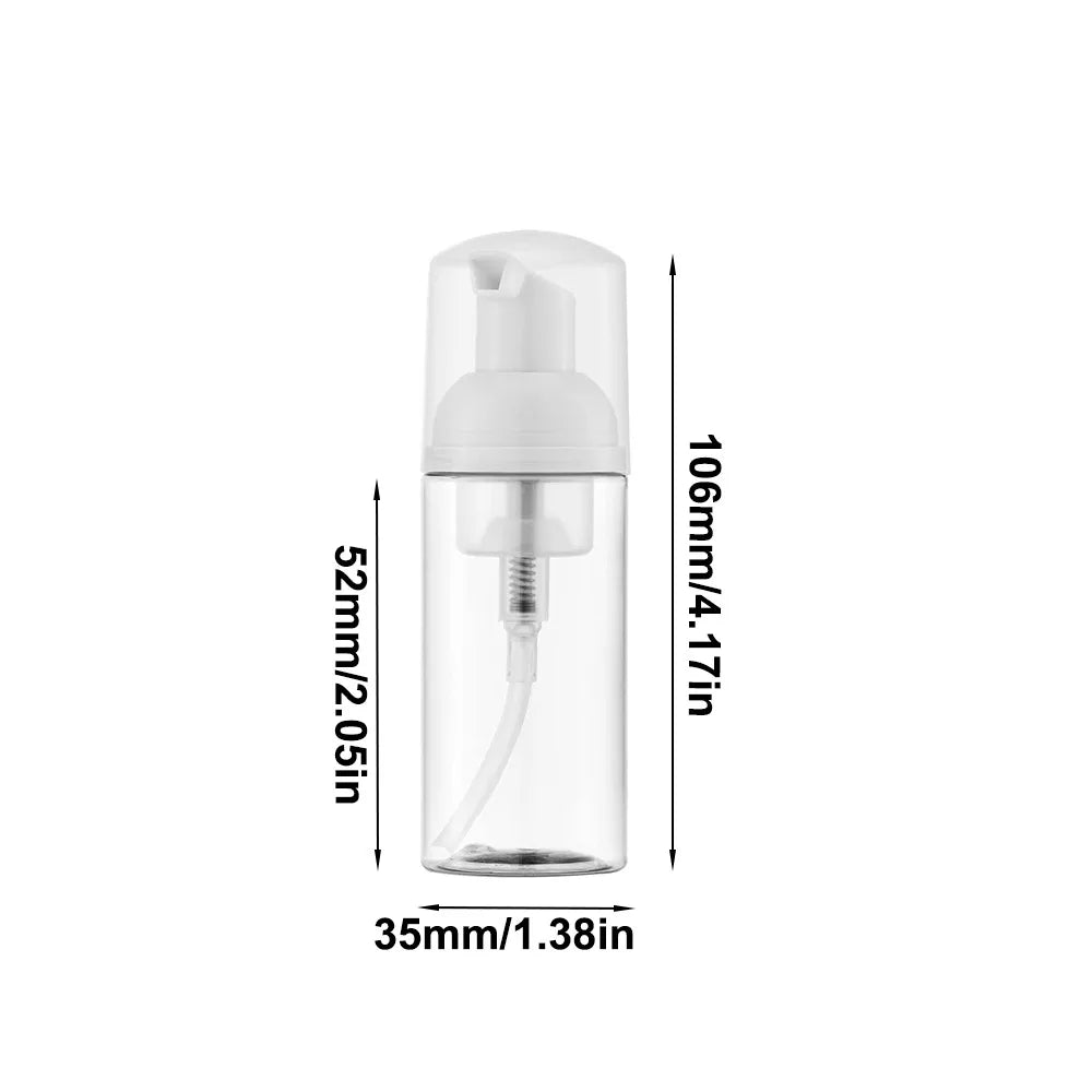 Foam Pump Bottle 30/50ml – Clear Portable Travel Soap Dispenser