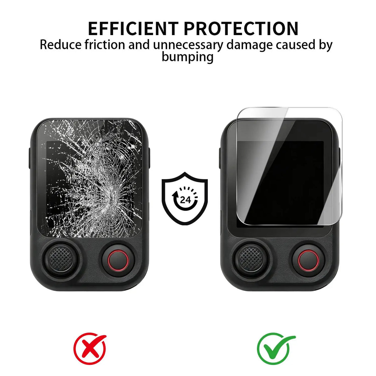 DJI Osmo Mobile 8P Screen Protector – Tempered Glass + Auto Kit