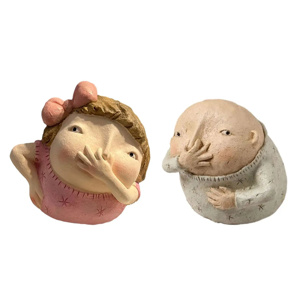 Funny Holding Nose Bathroom Statue | Humorous Resin Figurine
