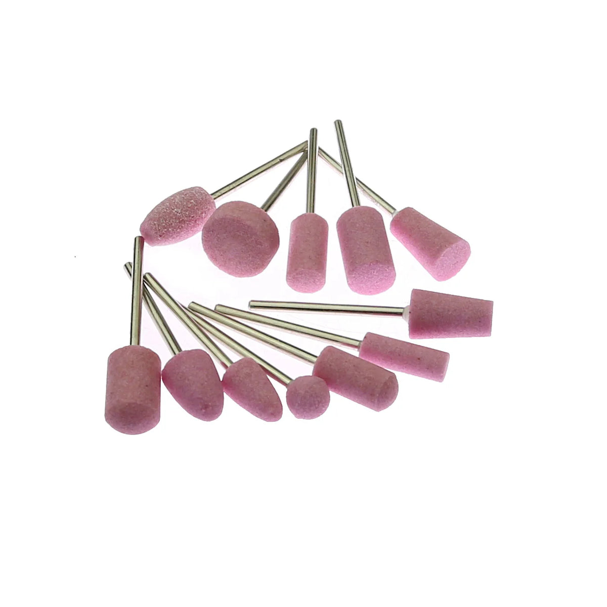 12-Piece Ceramic Grinding & Wool Felt Polishing Mounted Points Set