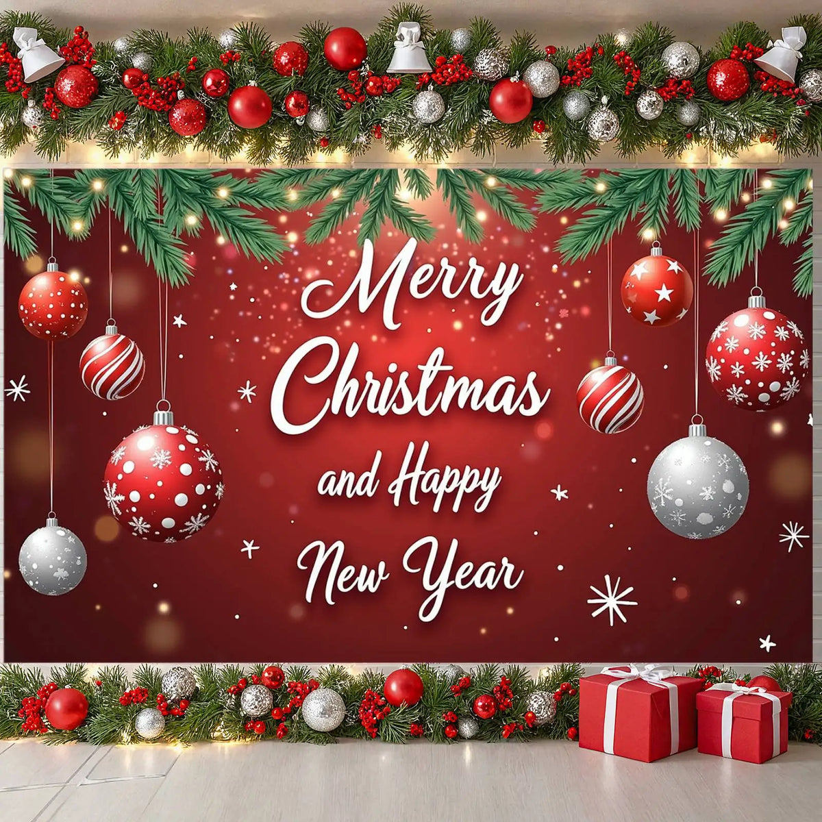Holiday Banner Decoration – Christmas & New Year Hanging Decor