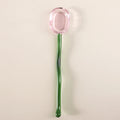 Colorful Glass Long Handle Dessert & Coffee Stirring Spoon