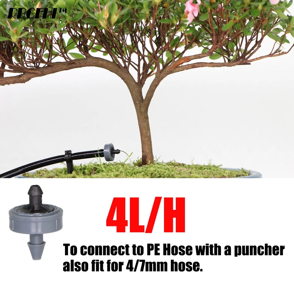 Pressure Compensating Drip Irrigation Drippers 2L 4L 8L | 50–200 Pack