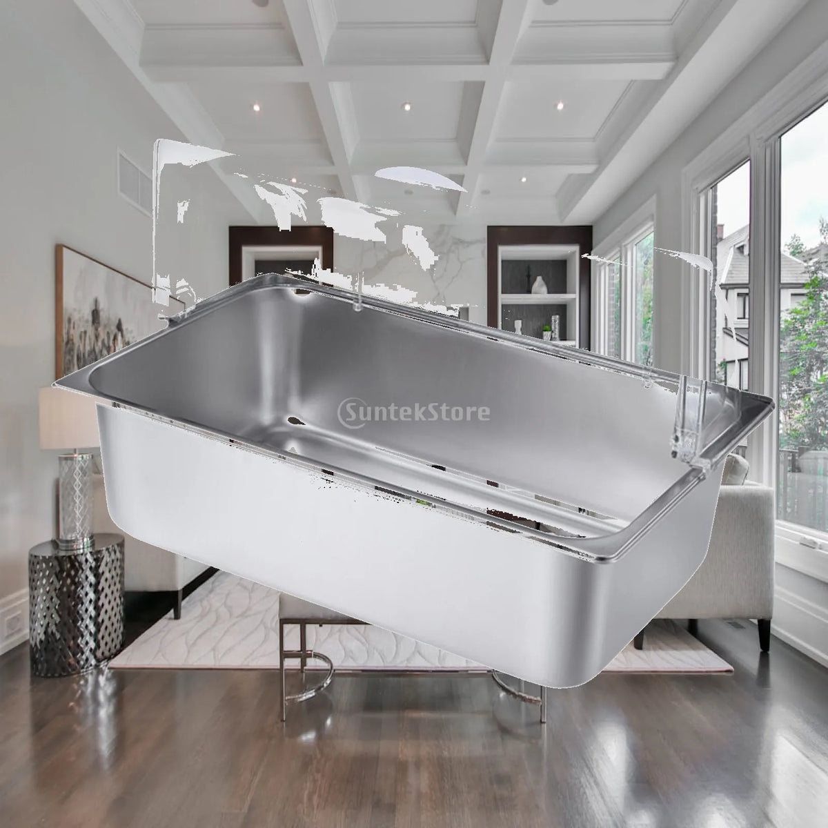 Stainless Steel Buffet Chafing Dish Server with Flip Lid