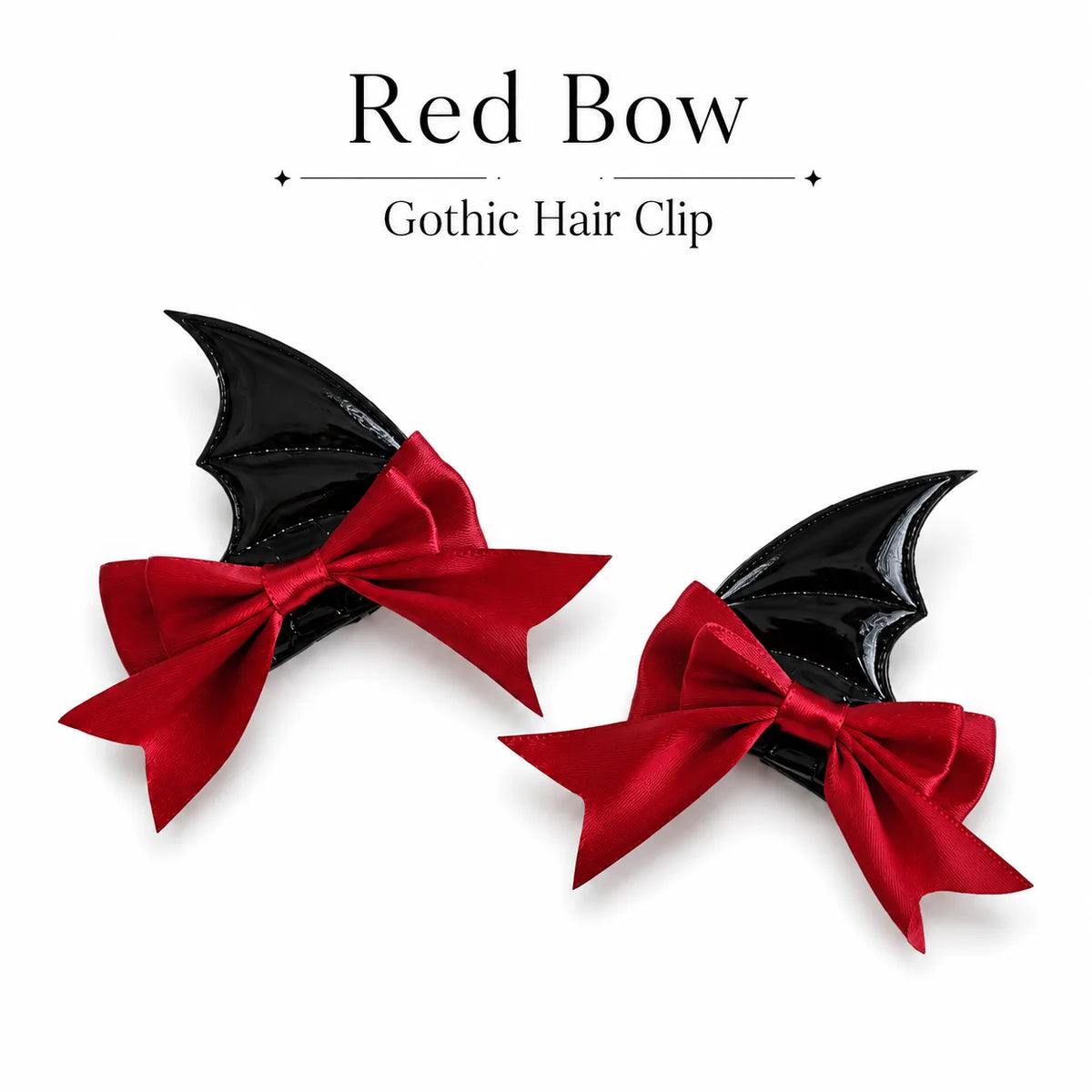 Devil Bat Wings Hair Clip – Gothic Lolita Halloween Hairpiece