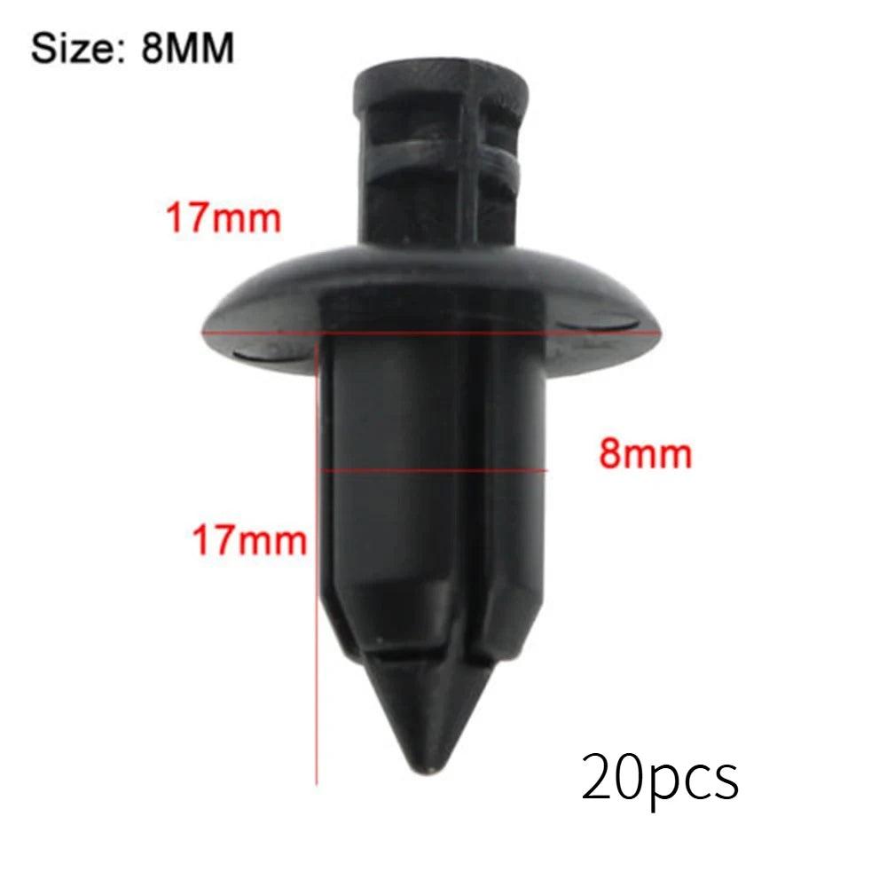 Motorcycle Fairing Clips Push Pin Rivets 6/7/8mm 20pcs