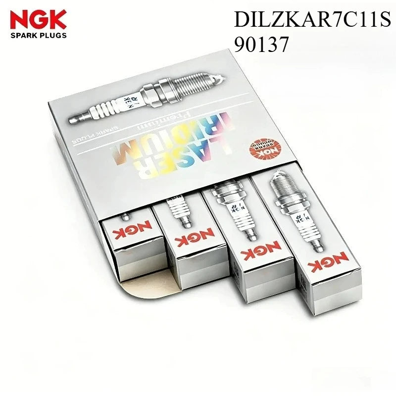 NGK DILZKAR7C11S Iridium Platinum Spark Plug 4-Pack
