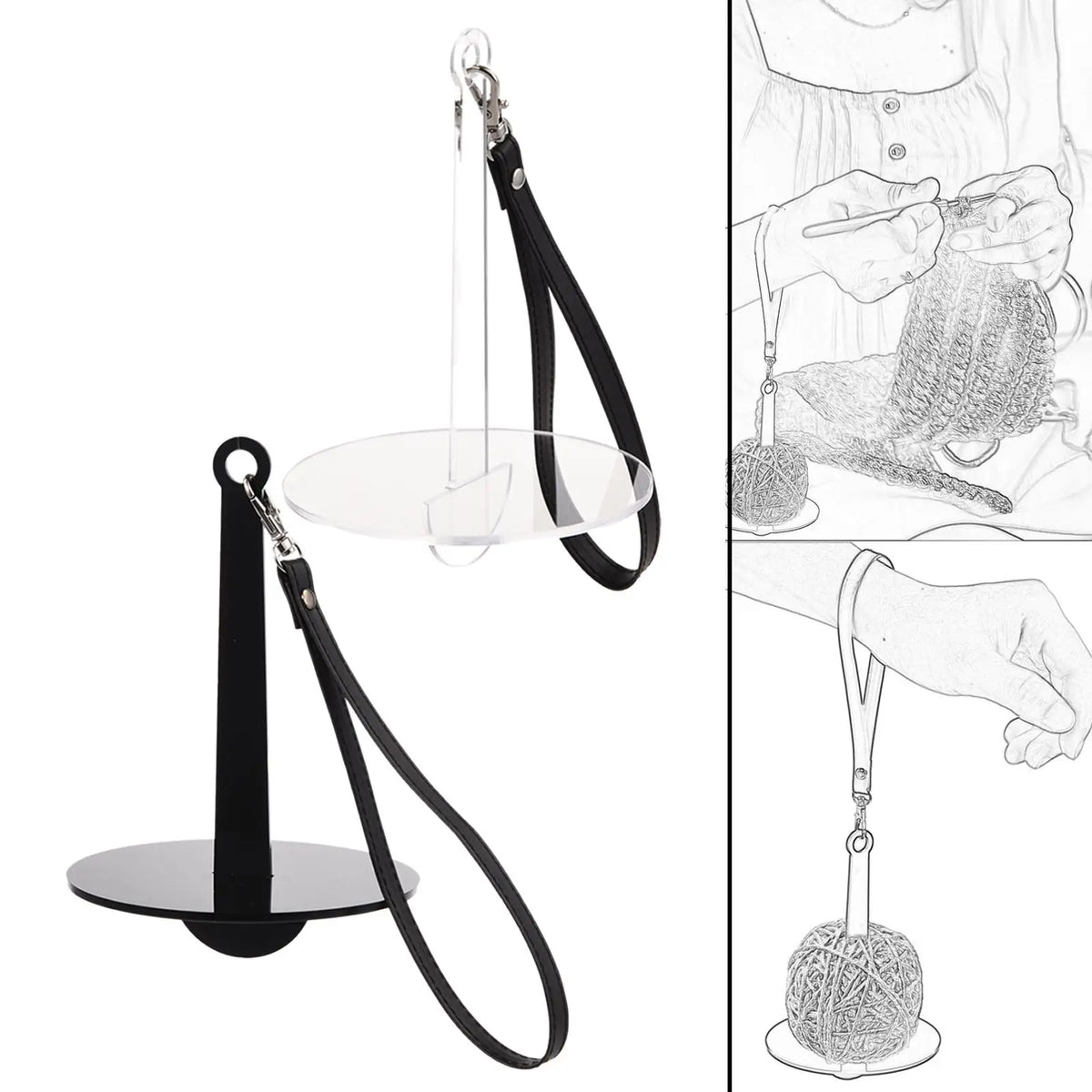 Wrist Yarn Minder – Portable Acrylic Yarn Ball Holder
