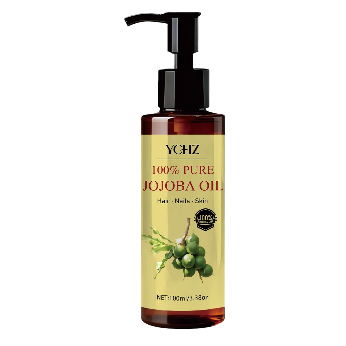 YCHZ Pure Jojoba Oil 100ml – Skin, Hair & Body Moisturizer