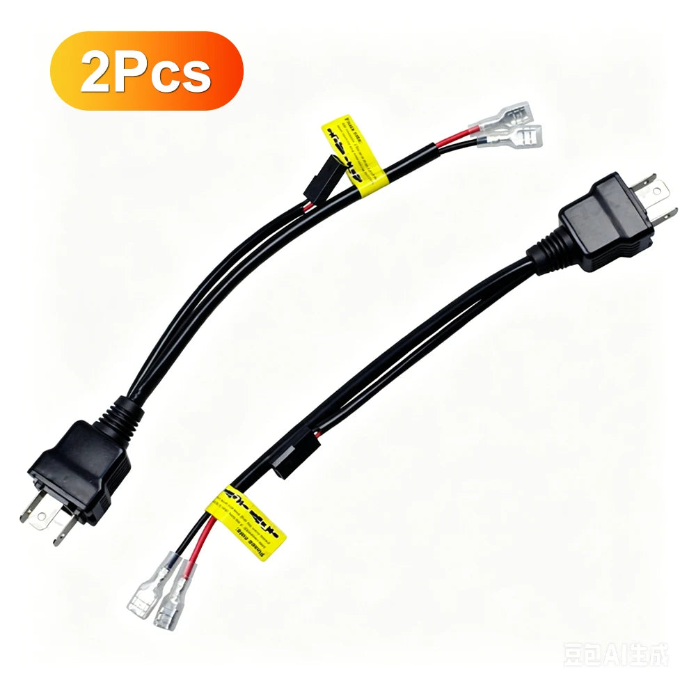 H4 9003 Bi-LED Headlight Relay Wiring Harness Adapter