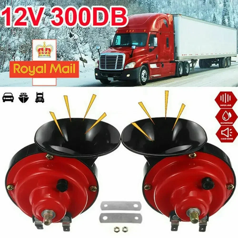 KKJOY 12V Snail Air Horn 300dB – Car, Truck & Motorcycle