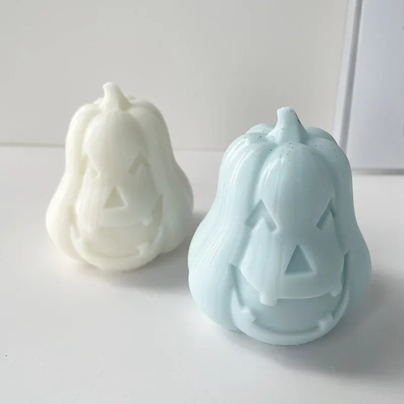Skull & Pumpkin Silicone Candle Mold | Halloween DIY Craft