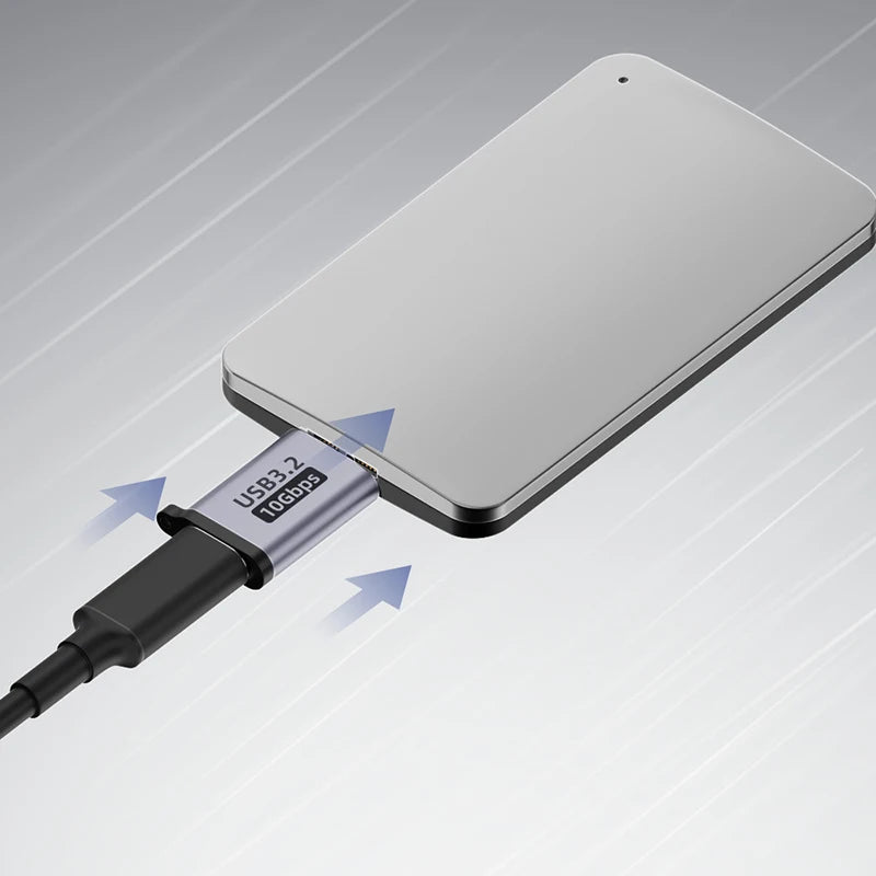 Micro B to USB-C / USB-A Adapter for HDD SSD Data & Charging