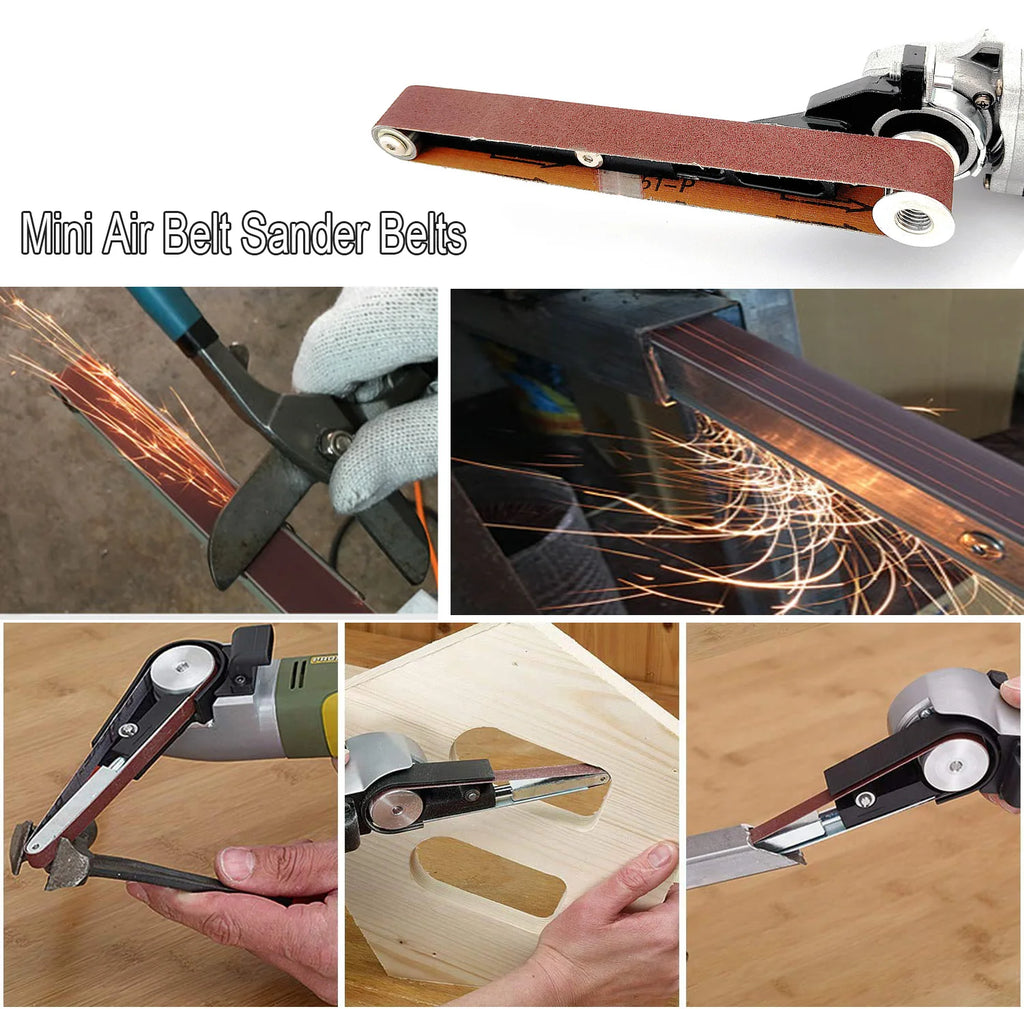 10-Pack A/O Sanding Belts 330x30mm | Air Belt Sander Belts
