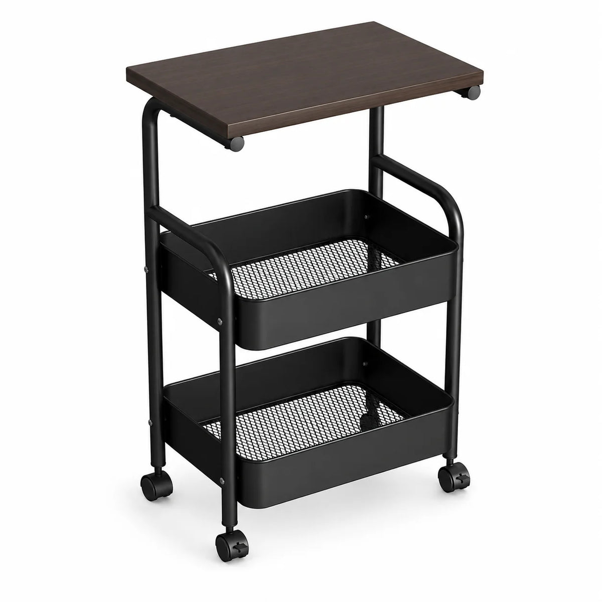 Multi-Layer Bedside Storage Shelf & Mobile Organizer Rack