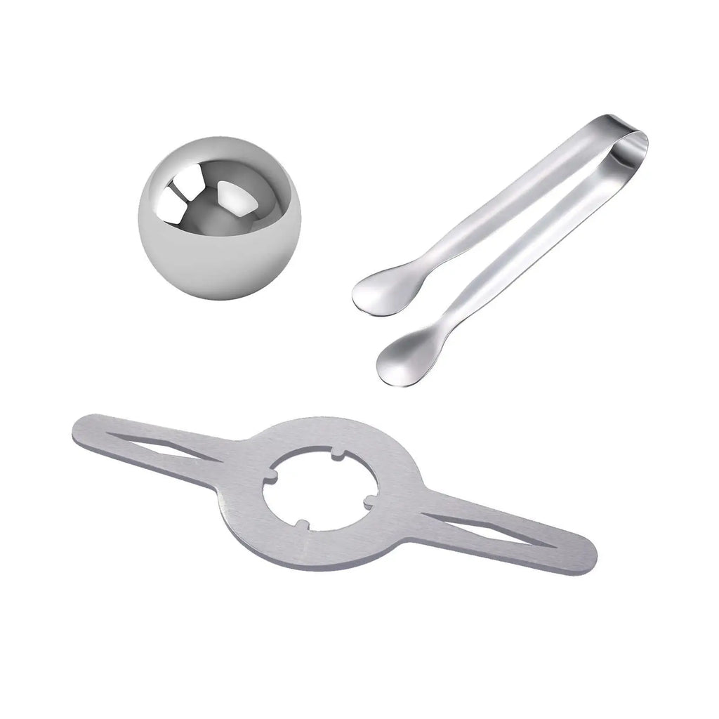 Kesoto Stainless Steel Coffee Ice Ball Stand Set with Clip