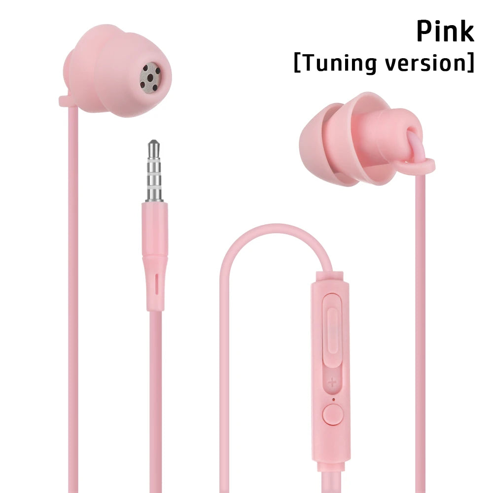 Wired In-Ear Sleep Earphones | Noise Reduction Soft Silicone