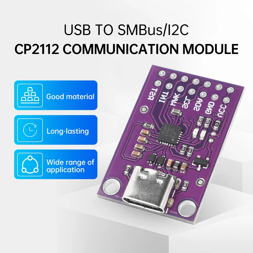CP2112 USB to SMBus I2C Module – CCS811 Debug Board Type-C