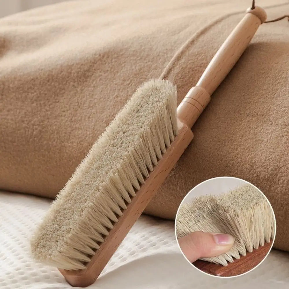 Soft Bristle Beech Wood Bed & Sofa Brush – Long Handle
