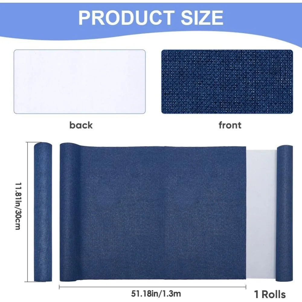 Sailor Blue Book Binding Cloth 51x11.8" – Fabric Paper-Backed