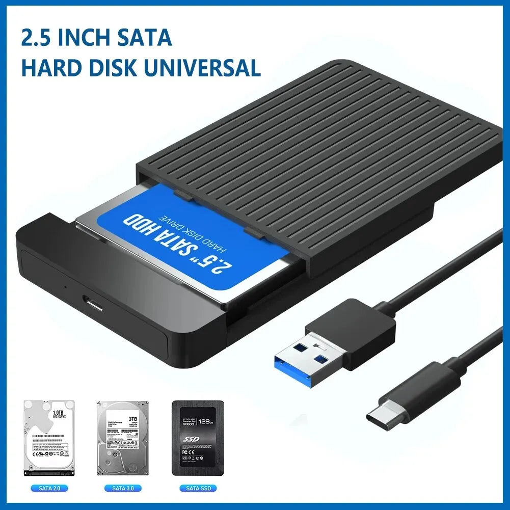 2.5" SATA to USB 3.1/3.0 HDD SSD External Enclosure – 6Gbps