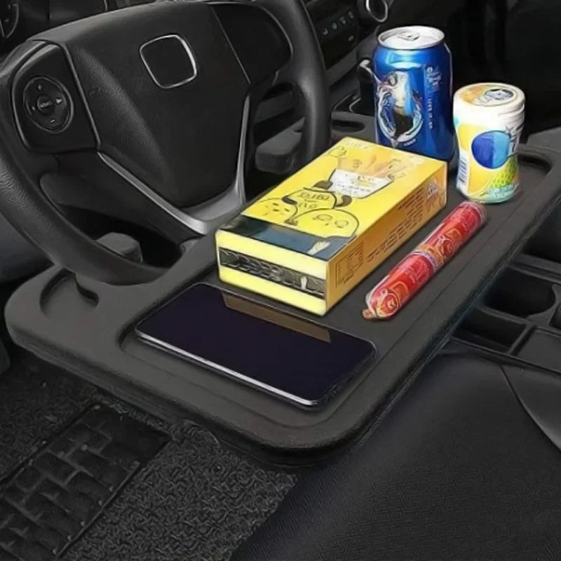 Car Steering Wheel Tray Desk – Laptop & Eating Stand