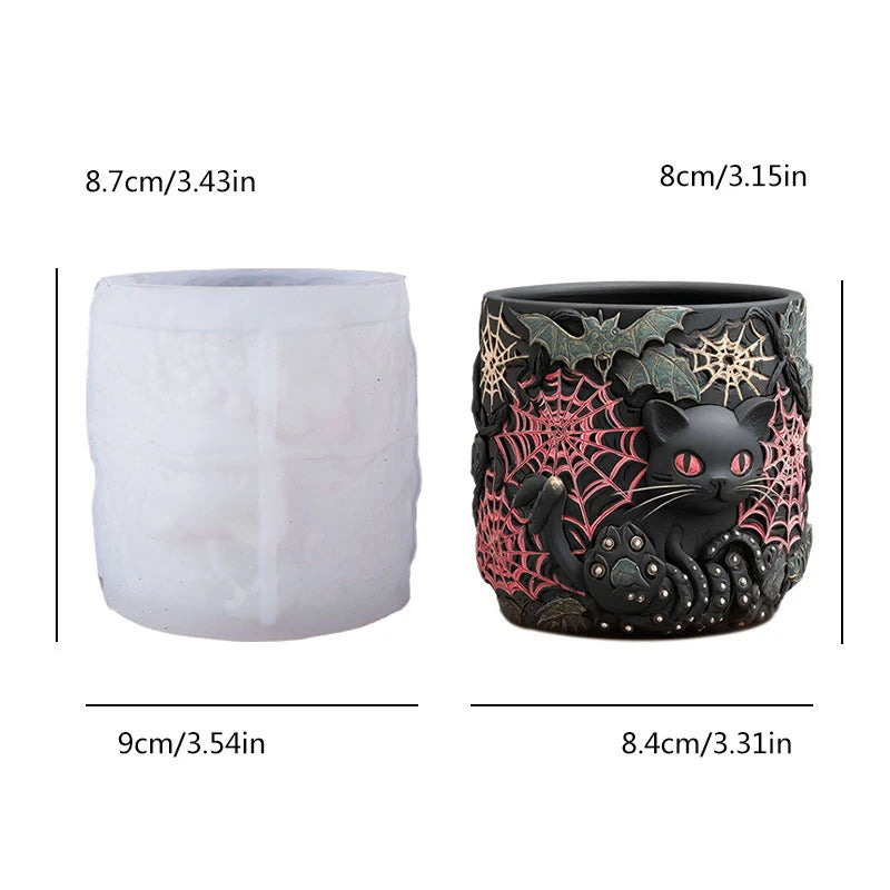 DIY Silicone Resin Mold – Candle, Vase & Cat Planter Casting